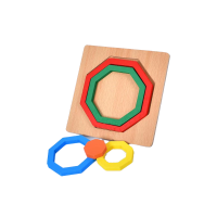 Дерев’яна іграшка Геометрика пазли, 5 деталей (В асортименті)