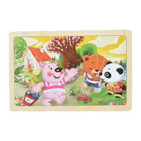 Деревянная игрушка Пазлы, 24 детали (в ассортименте)