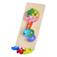 Дерев’яна іграшка Пазли (тварини, транспорт, динозаври, фігурки), 10x22x1 см (В асортименті)