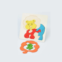 Дерев’яна іграшка Пазли тварини, 11x11x0.5 см (В асортименті)