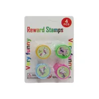 Набір штампиків Єдиноріг, 25 мм, 4 шт., у блістері