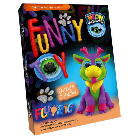 Набір творчості Air Clay Fluoric, 4 кольори, Danko Toys