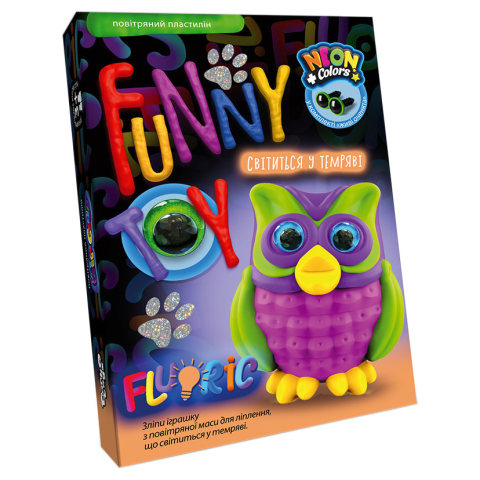 Набір творчості Air Clay Fluoric, 4 кольори, Danko Toys