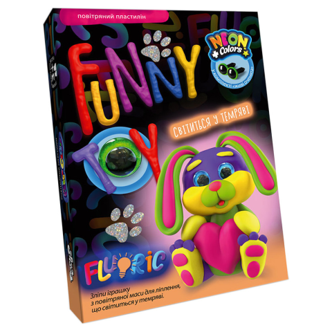 Набір творчості Air Clay Fluoric, 4 кольори, Danko Toys