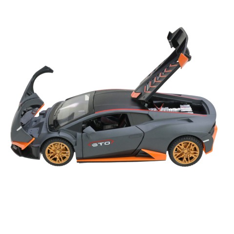 Металева автомодель Автопром 1:24, зі звуковими та світловими ефектами, відкриваються двері (В асортименті) AP7704