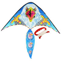 Повітряний змій, ширина 100 см, довжина 52 см, хвіст 50 см, струна 30 м, тканина, M2893 (В асортименті)