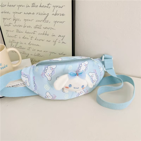 Сумочка-бананка, одне відділення, м’який значок, C68147 (В асортименті)