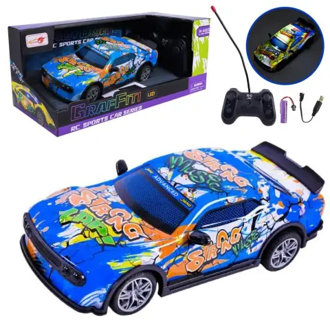 Машина на радіокеруванні, світлові ефекти, 28x13.5x12 см, 998-1B (В асортименті)