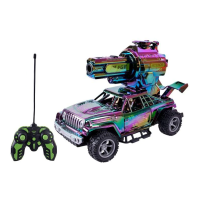 Машина на радіокеруванні, стріляє гелевими кулями, світлові ефекти, 27.5x12.5x17.5 см, JT698 (В асортименті)