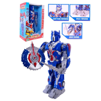 Робот-трансформер, на батарейках, світло, звук, 30x19x11.5 см, EJ684 (В асортименті)