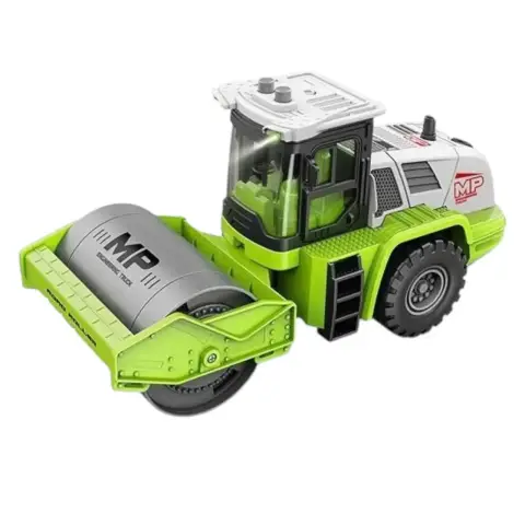 Машина спецтехніки Асфальтоукладач, JS129B-2, звук, підсвічування, інерція, гумові колеса