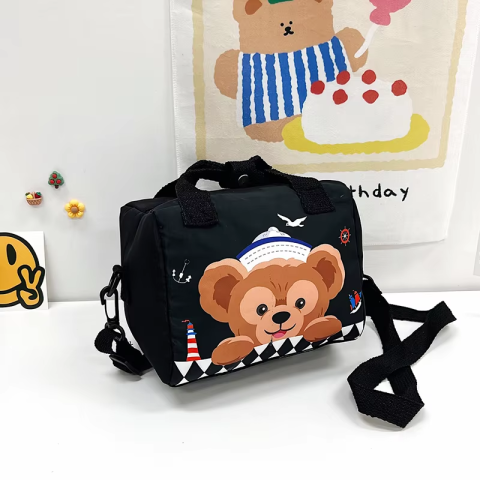 Сумочка текстильна Мультяшки, 1 відділення, знімний регульований ремінець, C67987 (В асортименті)