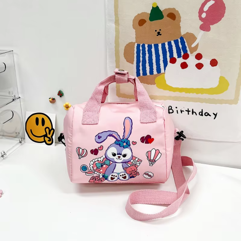 Сумочка текстильна Мультяшки, 1 відділення, знімний регульований ремінець, C67987 (В асортименті)