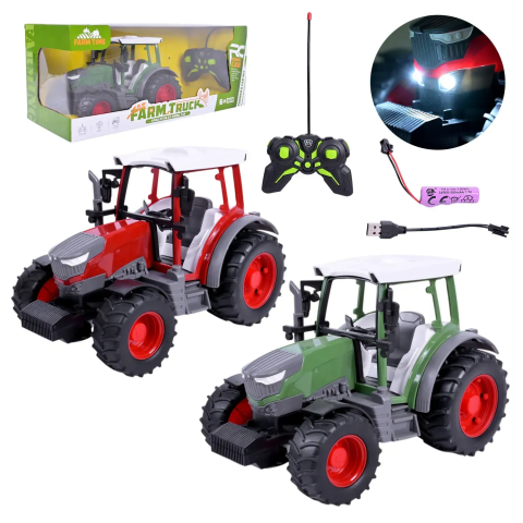 Трактор на радіокеруванні, акумулятор, USB-зарядка, 41x17x16 см, 1188F (В асортименті)