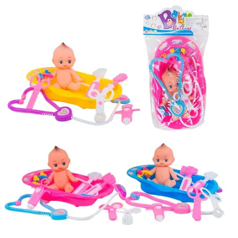 Набір лікаря, з пупсом у ванні (В асортименті)