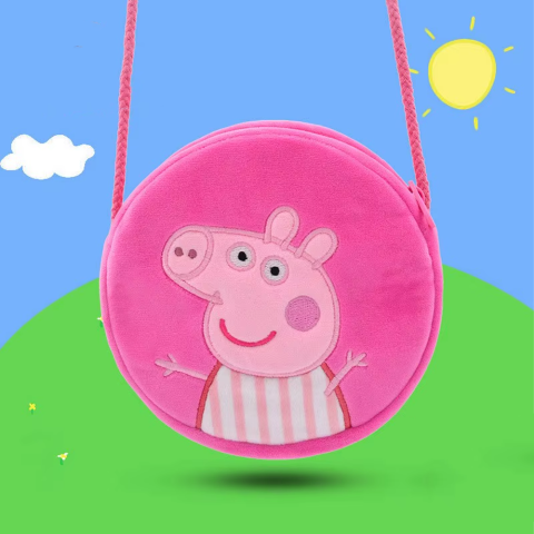 Сумочка Герой Свинка Пеппа, 1 відділення, застібка, регульований ремінець, 21x4x20 см, M18428 (В асортименті)