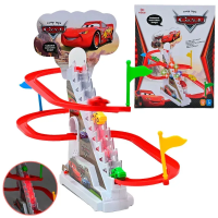 Трек Тачки, автоматичний підіймач, звуки, мелодія, підсвічування, 3 машинки, 1112H