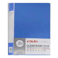 Папка, А4, 10 файлів, 50 мкм+2 мкм, синій, 23.5x31 см, DL-5021