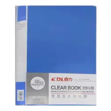 Папка, А4, 10 файлов, 50 мкм+2 мкм, синий, 23.5x31 см, DL-5021