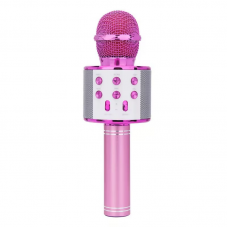Бездротовий мікрофон 5 кольорів, караоке, bluetooth, USB, колонка (C48340) Мікс