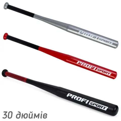 Бейсбольна бита металева 30 дюймів MS4637-30 (В асортименті)