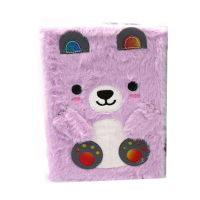 Блокнот пухнастий Bear 2339-2MRB, А5, 80 аркушів, 80 г/м² (В асортименті)