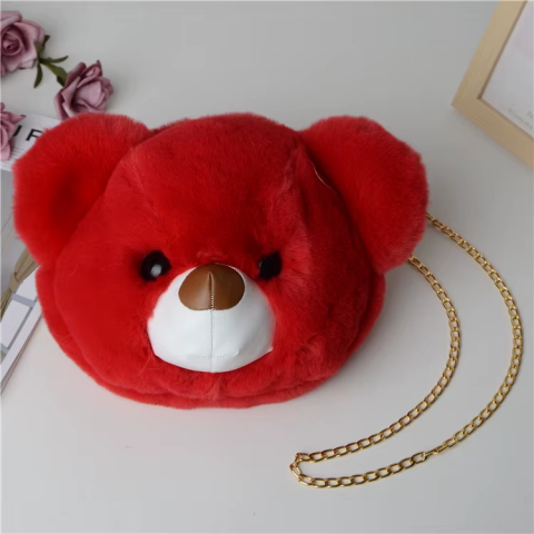 Рюкзак-сумка пухнаста Медвежонок, 19x25 см, 3387DSCN (В асортименті)