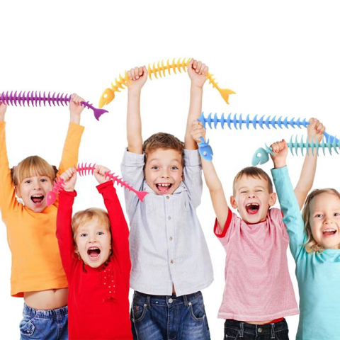 Антистрес Риб’ячі кістки, тягучка, довжина 24 см, C71451 (В асортименті)