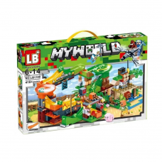 Конструктор My World Minecraft Битва с драконом, LB1108, 418 деталей
