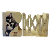 Полиця-тримач для книг розсувна металева Собачка, 6890 (В асортименті)