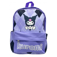 Рюкзак дитячий із тканини Зайчик Kuromi-ромбік, 32x24x13 см, 5831