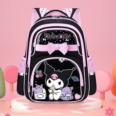 Рюкзак Kuromi, 31x15x43 см, 2 відділення, 4 кишені, на блискавці, C72834 (В асортименті)