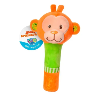 Брязкальце тварина D8043-A9009, 27 см, пискавка, плюш (В асортименті)