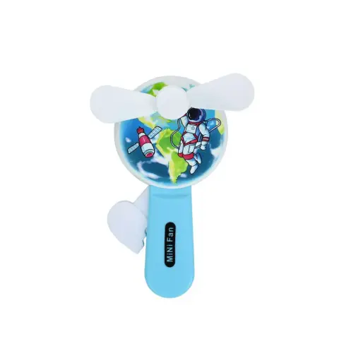 Вентилятор механічний, 12.5 см, принт-космос, MK5629 (В асортименті)