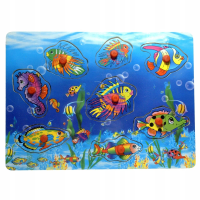 Дерев’яна іграшка Рамка-вкладка тварини, MD0009 (В асортименті)