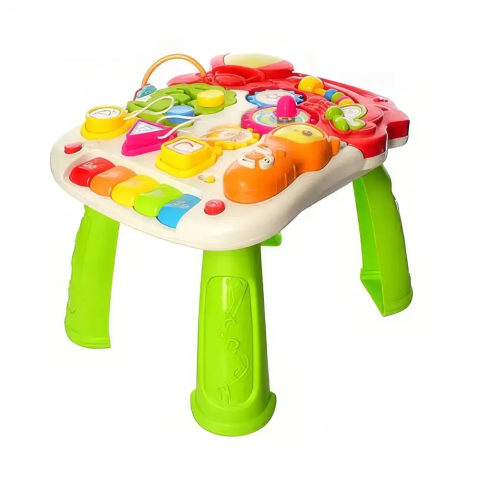 Каталка-ходунки 2в1, M5473AB, столик, піаніно, з музичними та світловими ефектами (В асортименті)