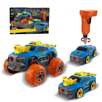 Конструктор на шурупах 3 в 1, машина, шуруповерт з обертовою насадкою, 661-368-369 (В асортименті)