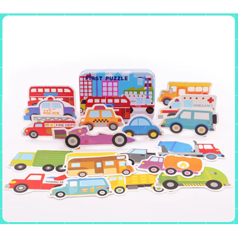 Пазли дитячі в металевому пеналі, MD1885 (В асортименті)