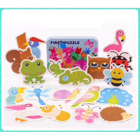 Пазли дитячі в металевому пеналі, MD1885 (В асортименті)