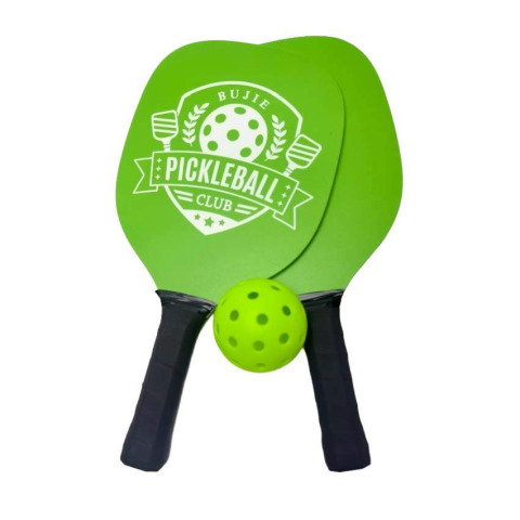 Ракетки дитячі для піклболу, 2 шт., дерево, 38 см, м’яч, пластик, 7 см, MR1497 (В асортименті)