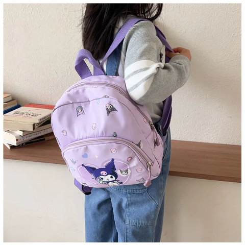 Рюкзак дитячий із тканини Зайчик Kuromi-серце, 25x22x8 см, 581