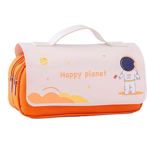 Пенал Happy Planet, 20.5x5.5x7 см, з ручкою, 0204P (В асортименті)