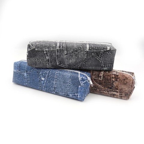 Пенал Джинс, 19x5x3.5 см, 0875P (В асортименті)