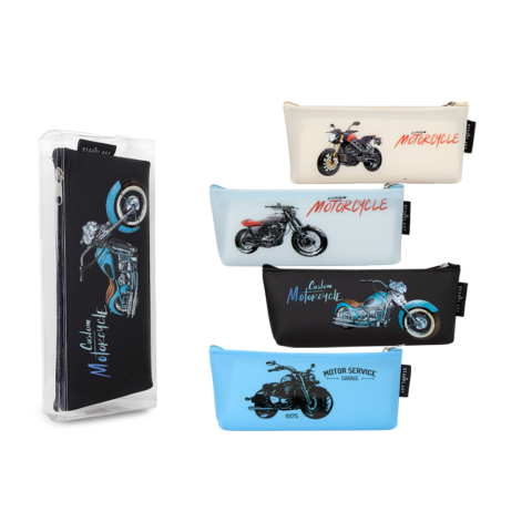 Пенал силіконовий Bike, 20x8x3.5 см, PVC, 805-19P (В асортименті)