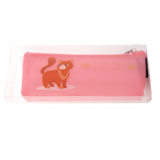 Пенал силикон. "Cute cat" 20*8*3,5 см, PVC (805-16P) мікс