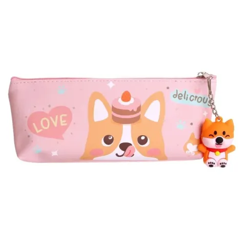 Пенал силіконовий із підвіскою Лисенок, PVC, 21146Y-P (В асортименті)