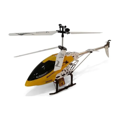 Гелікоптер на радіокеруванні, акумулятор, 43 см, світло, гіроскоп, 67x22.5x10.5 см, BR6608 (В асортименті)