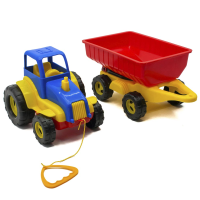 Трактор-каталка з причепом, Максимус, поворотний причеп самоскид