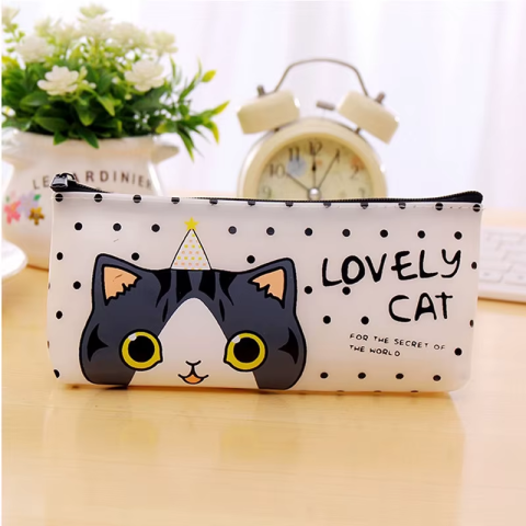 Пенал ПВХ, 20x10 см, Котики, 13224 (В асортименті)