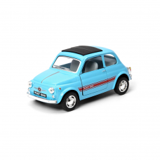 Металлическая инерционная легковая модель Fiat 500 5", открываются двери (в ассортименте)